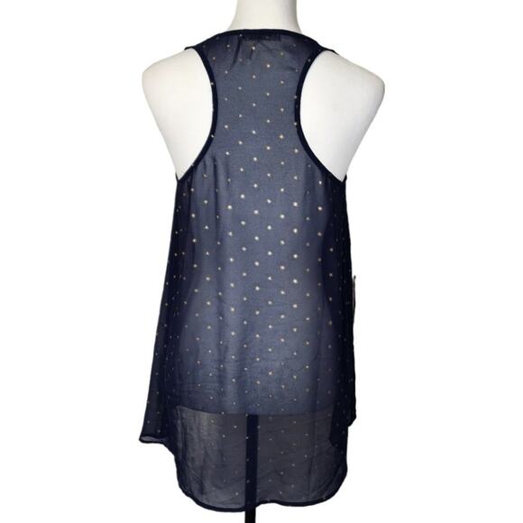 Freebird Sheer Navy Tank Size L - Picture 4 of 5
